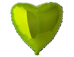 Фольгированные шары/ FLEXMEATL / 1204-0532 Ф Б/РИС 18" Сердце Светло-зеленая